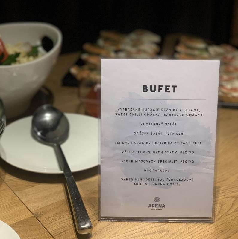 Bufet menu/ukážka